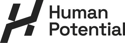 Logo with stylized 'H' and text 'Human Potential' on a white background