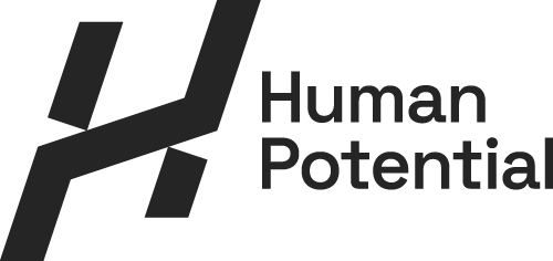 Logo with a stylized 'H' and the text 'Human Potential' on a white background