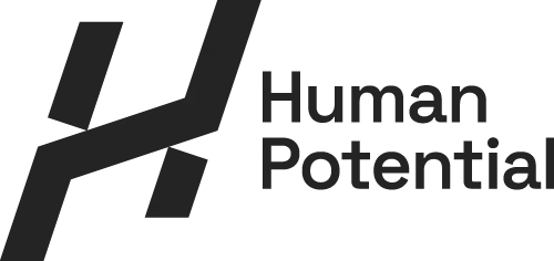 Logo with a stylized 'H' and the text 'Human Potential' on a white background