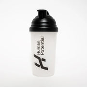 Shaker bottle with 'Human Potential' logo on a white background