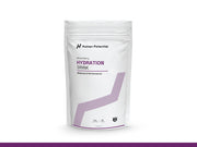 Hydration drink package with 'Human Potential' branding on a white background